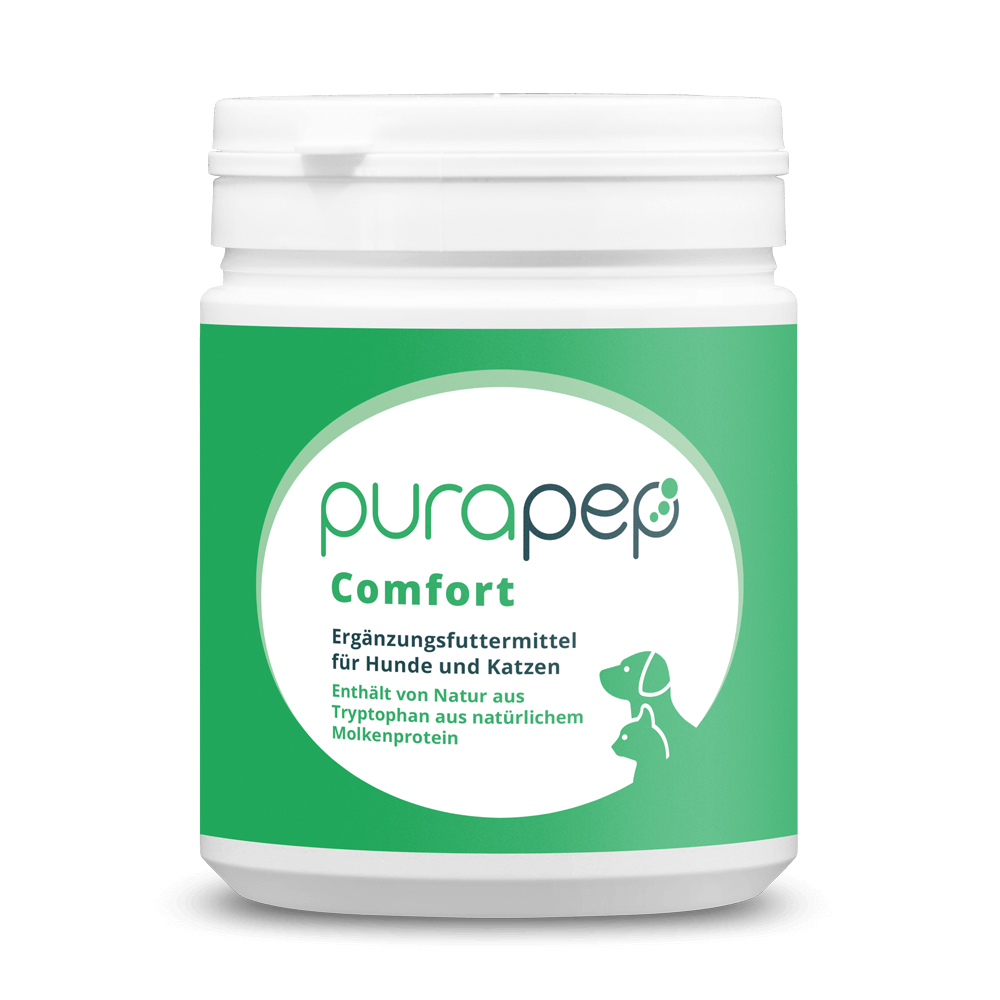 purapep Comfort mit Tryptophan und B-Vitaminen, Bierhefe, Futtererg&auml;nzung f&uuml;r Hunde und Katzen zur Entspannung, 280g